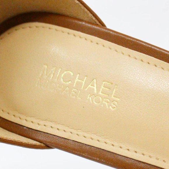 MICHAEL KORS #33743 Tan Leather Heels (US 8 EU 38) - Picture 6 of 8